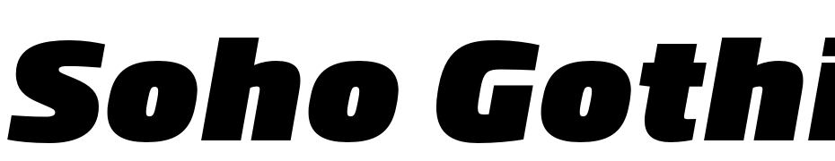 Soho Gothic Pro Ultra Italic cкачати шрифт безкоштовно